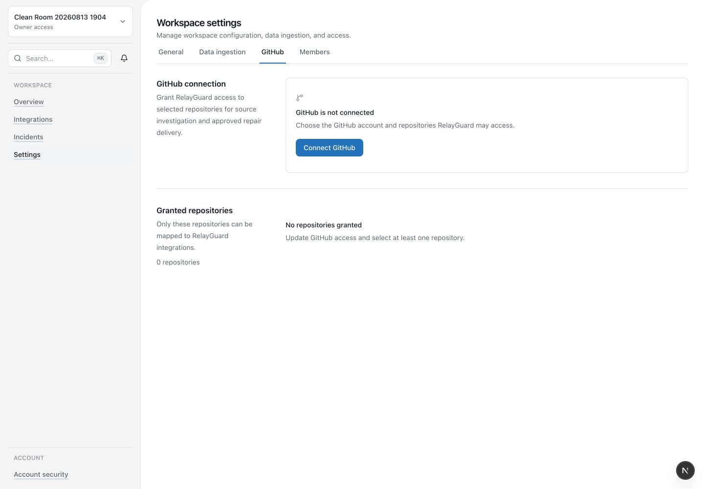 Seamward GitHub repository delivery controls